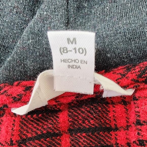 Time And Tru Flannel Shirt with Sweatshirt Hood Women's Size Medium - Picture 6 of 7